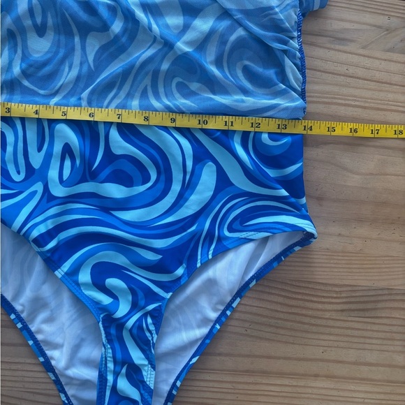 Blue Swirl Bikini Bottom - Picture 5 of 7